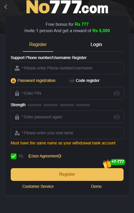 NO777 Game [Real Earning App] Download For Android & IOS