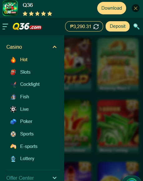 Q36.com Games List – Slots, Poker, Aviator & Sports