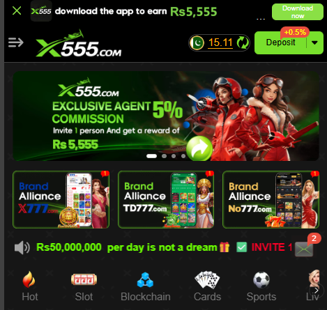 X555 Game Download (Top Earning App in Pakistan) for Android